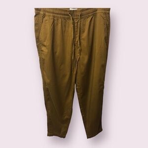 Lou & Grey Womens Lyocell Relaxed Slim Tapered Leg Supersoft Sateen Pants Size M